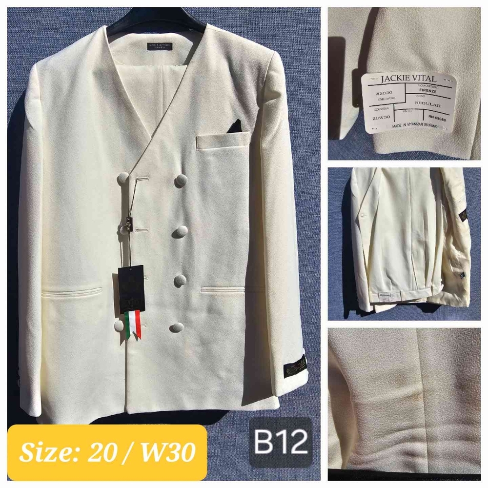 2 Piece Boys Suit | Brand:  J. Vital | Color:  Cream | RRR Apparel